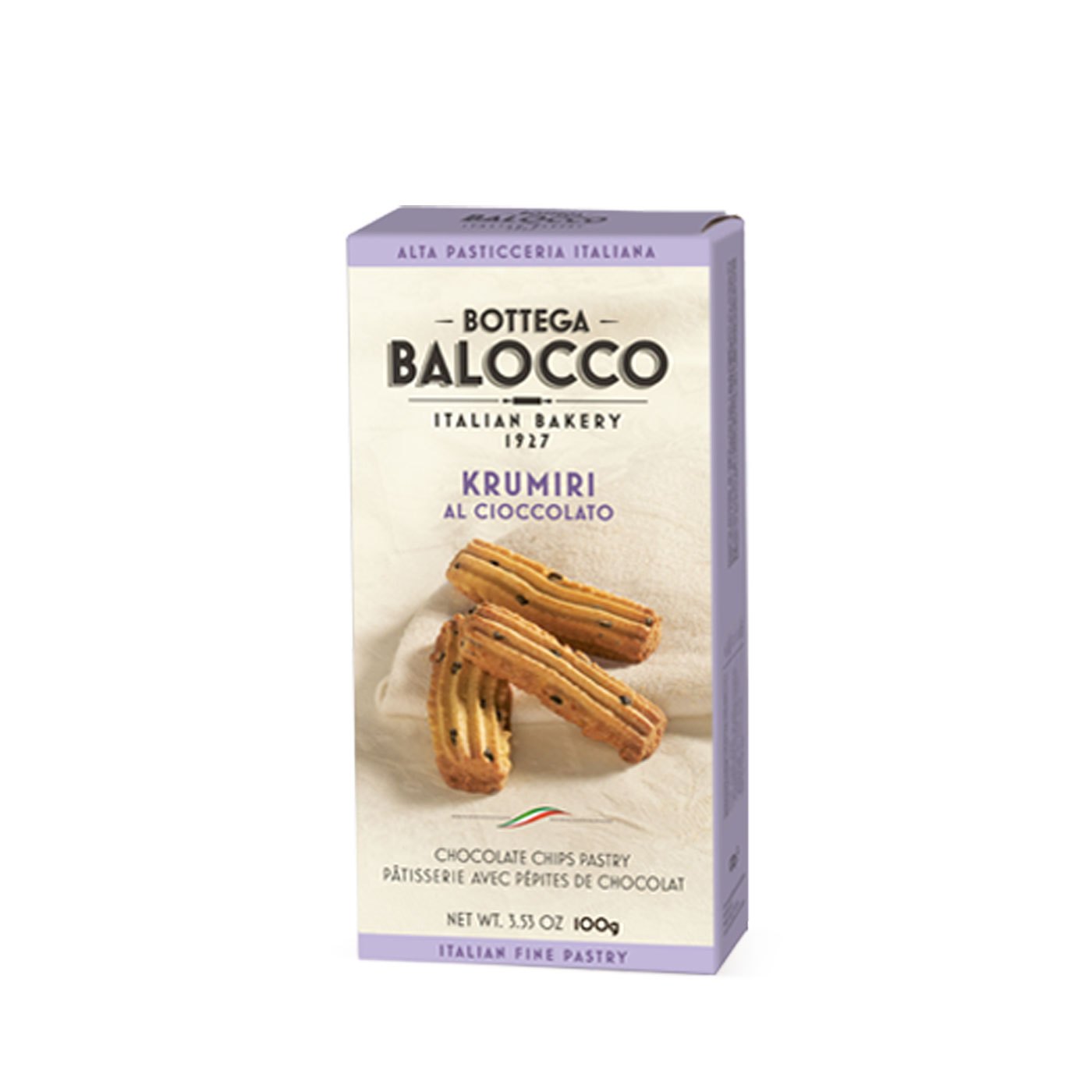 Biscoitos Krumiri com Gotas de Chocolate Balocco 99 g