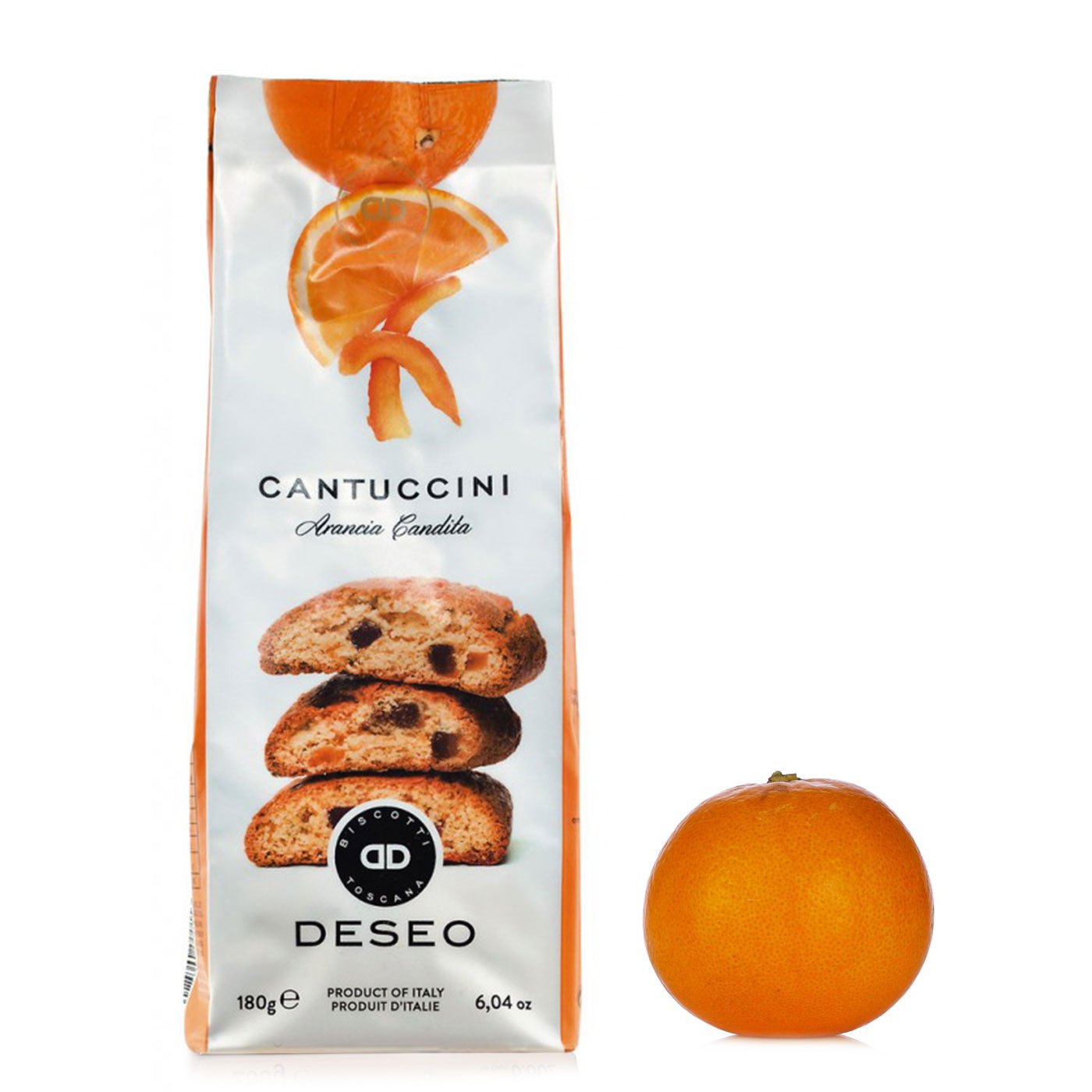 Cantucci de Laranja Cristalizada Deseo 180 g