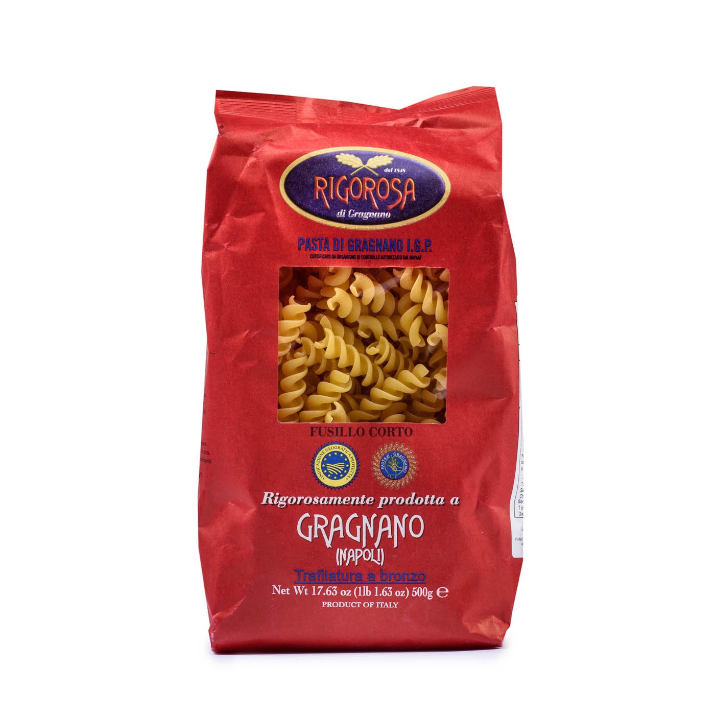 Fusilli Corti Rigorosa 500 g
