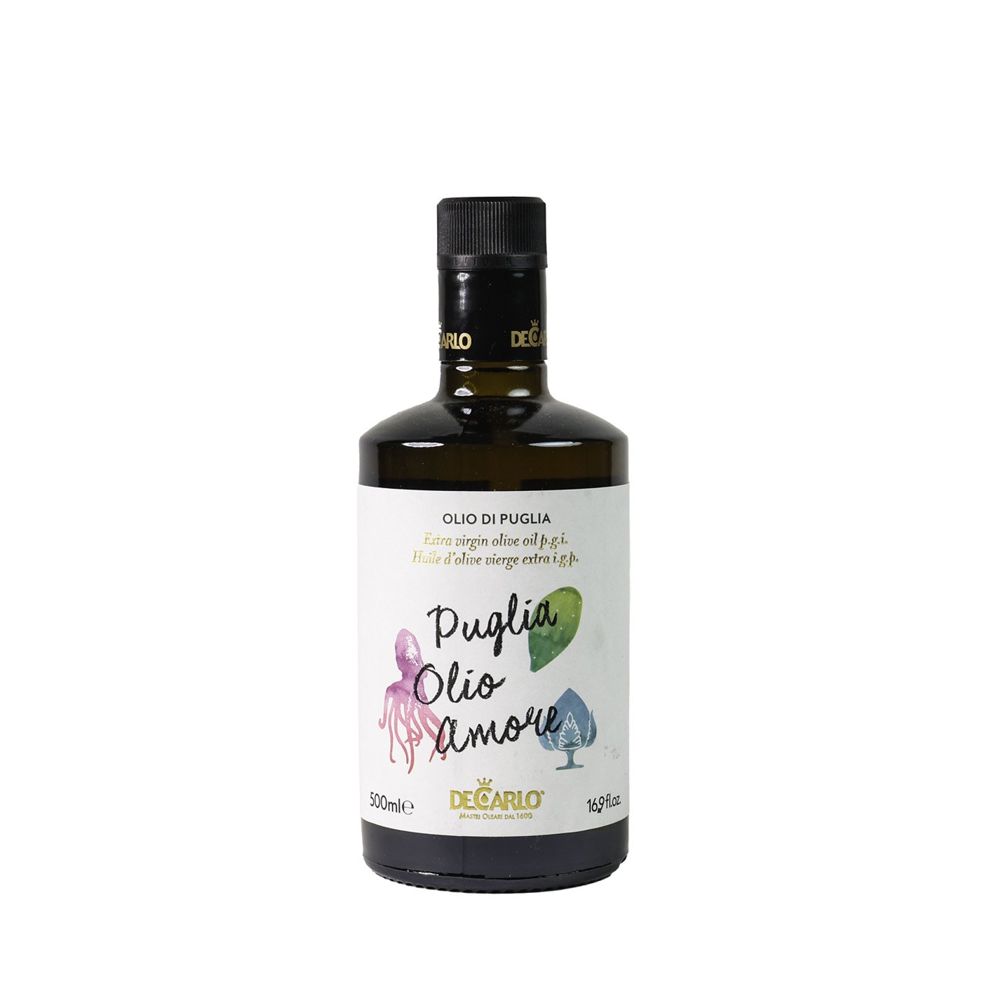 Azeite Extra Virgem Puglia Olio Amore IGP De Carlo 480 g
