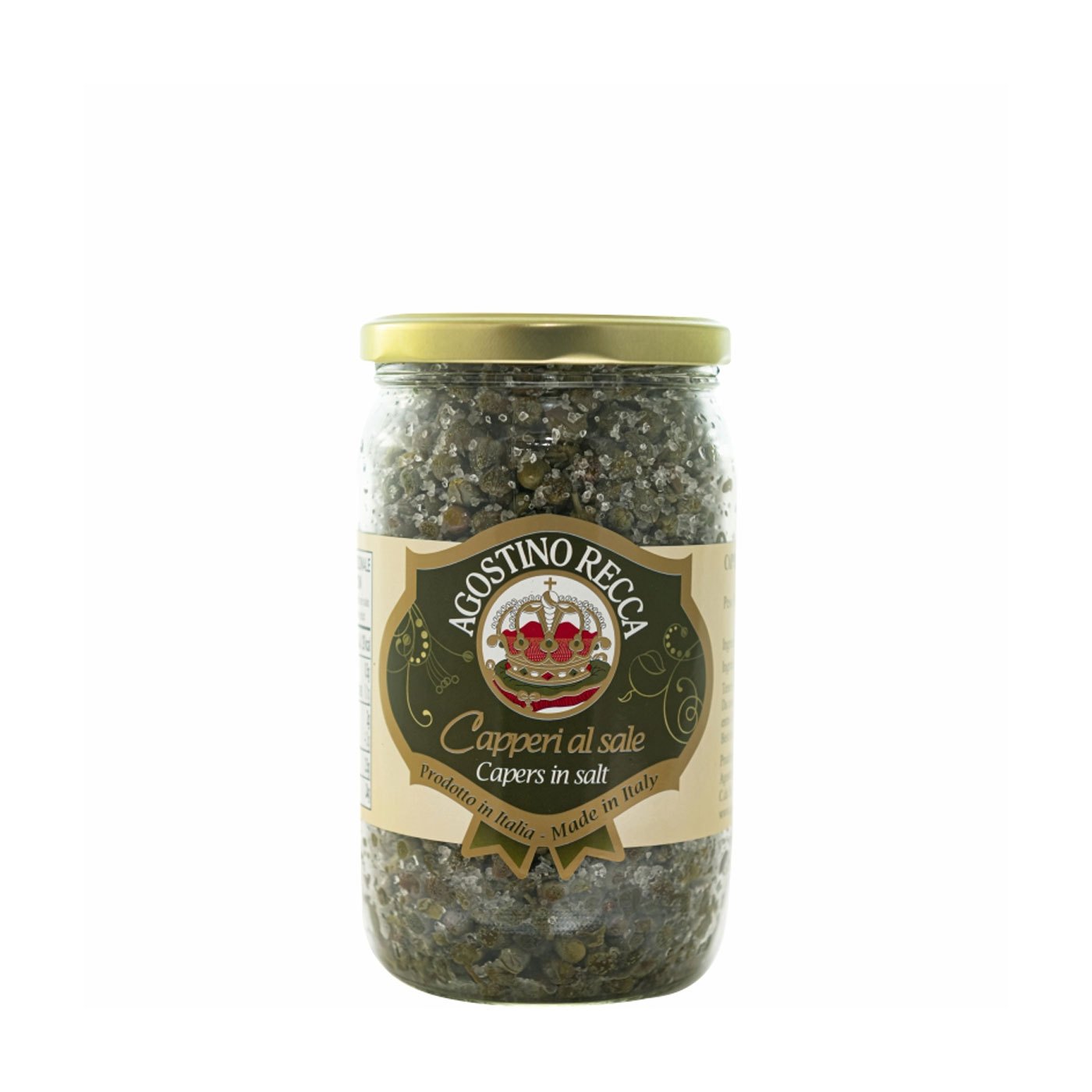 Alcaparras em Sal Marinho Agostino Recca 720 g