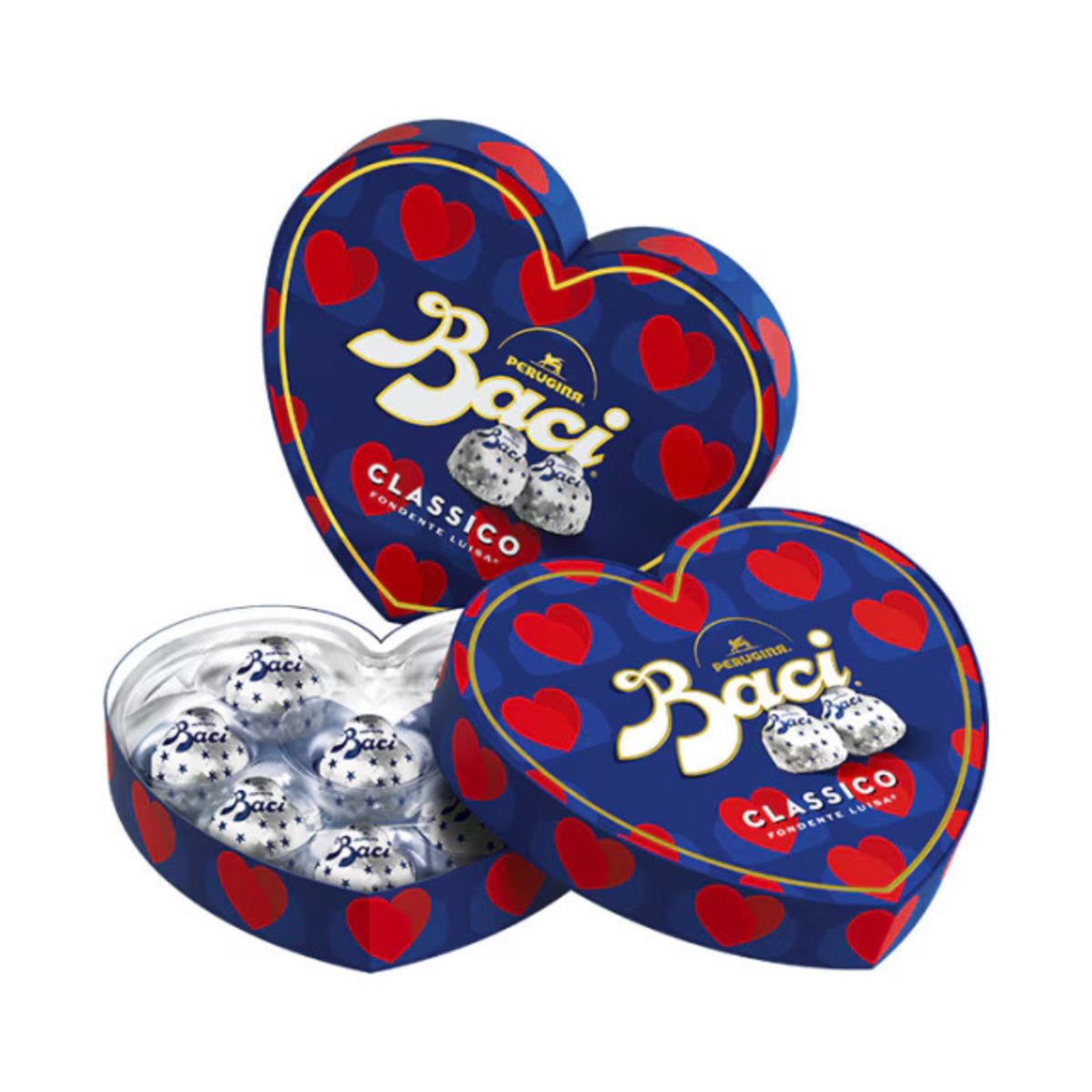 Caixa-presente Coração Baci Perugina Chocolate Amargo