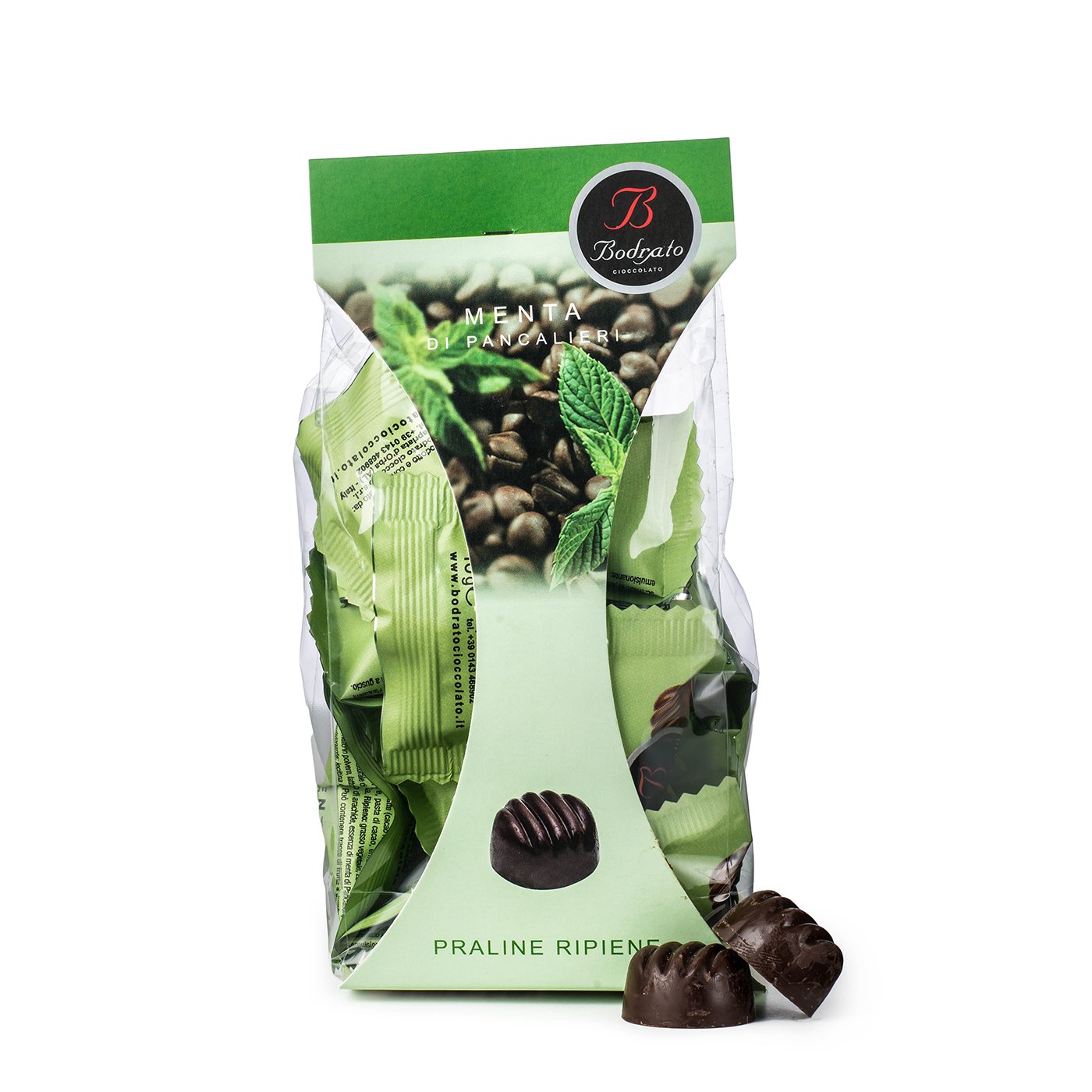 Bombons de Chocolate Amargo com Creme de Hortelã 150 g