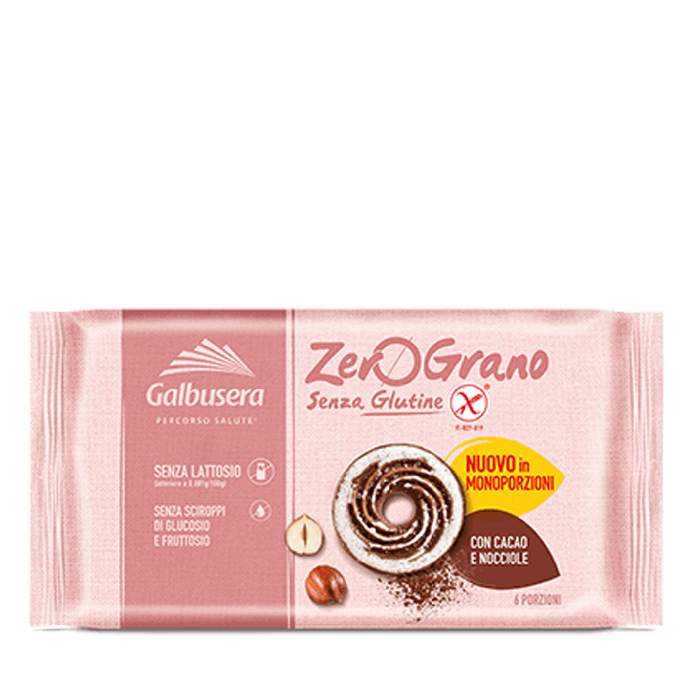 Biscoitos de Chocolate e Avelã Sem Glúten Galbusera 220 g