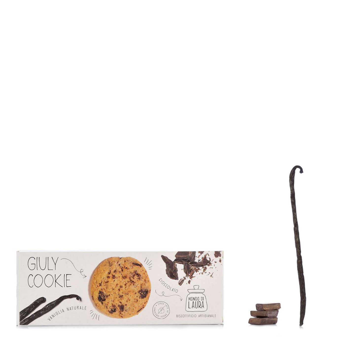 Biscoitos Giuly Chocolate e Baunilha Mondo di Laura 130 g