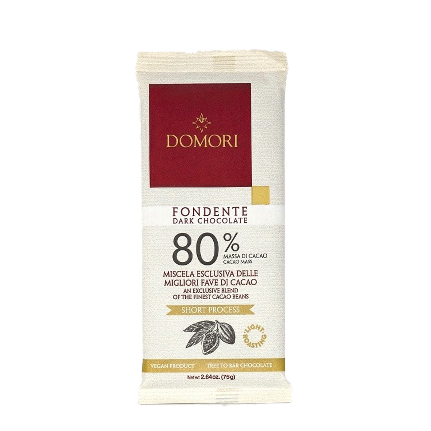 Chocolate Escuro Trinitario 80% Domori 73 g