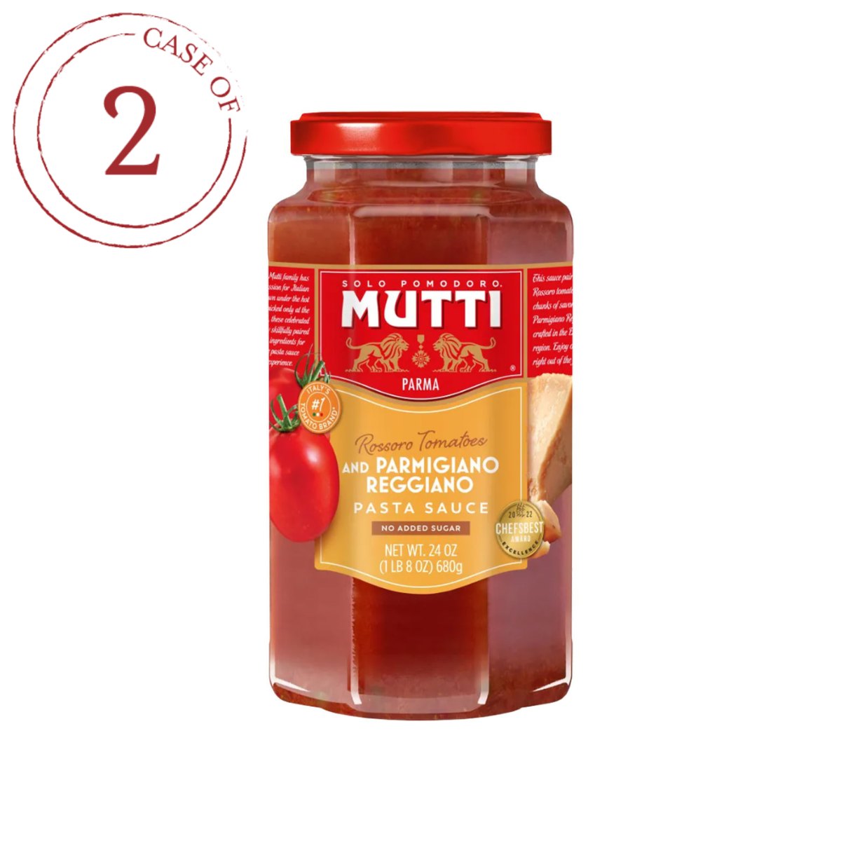 Molho de Tomate Rossoro com Parmigiano Reggiano DOP Mutti