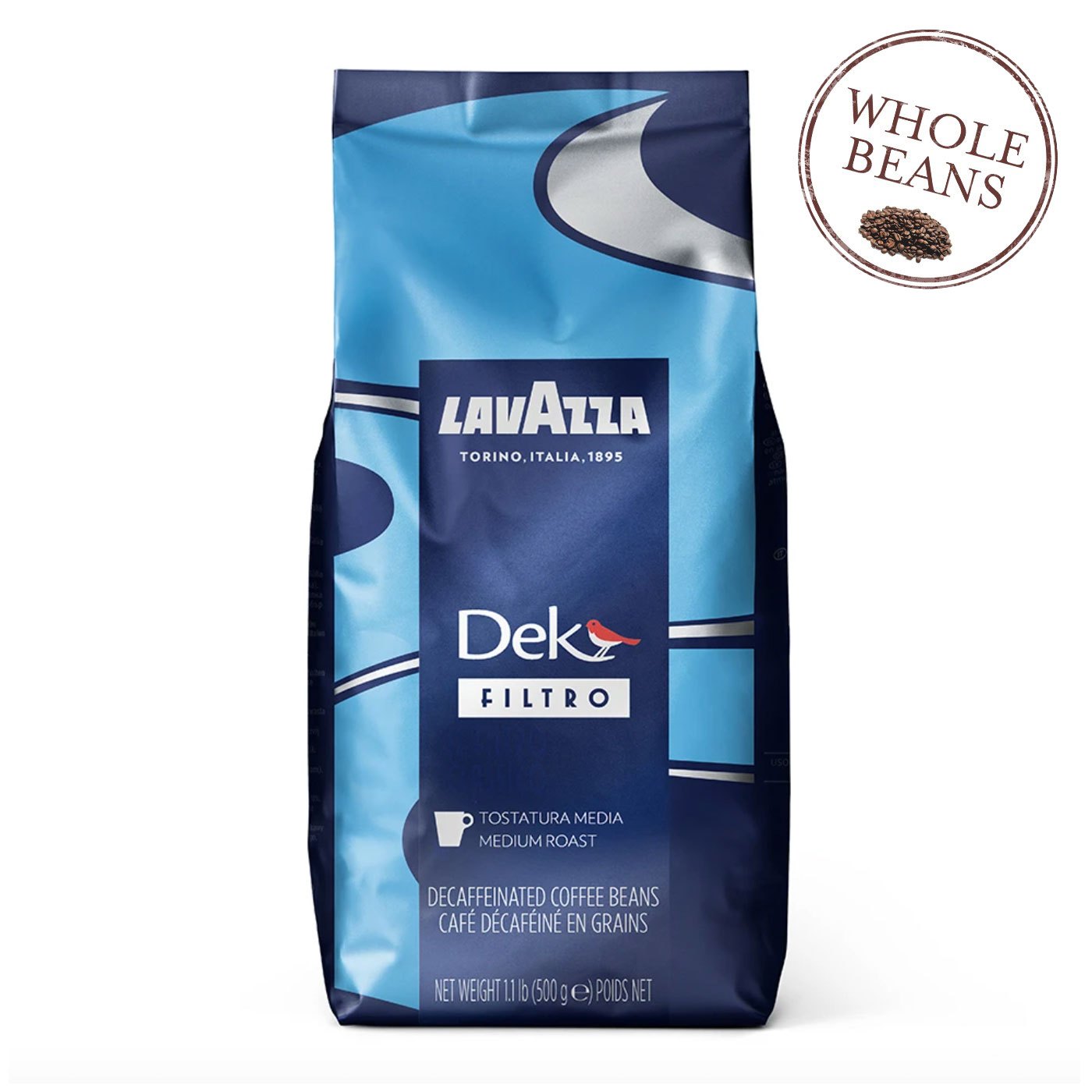Café em Grãos Descafeinado Dek Filtro Lavazza 500 g