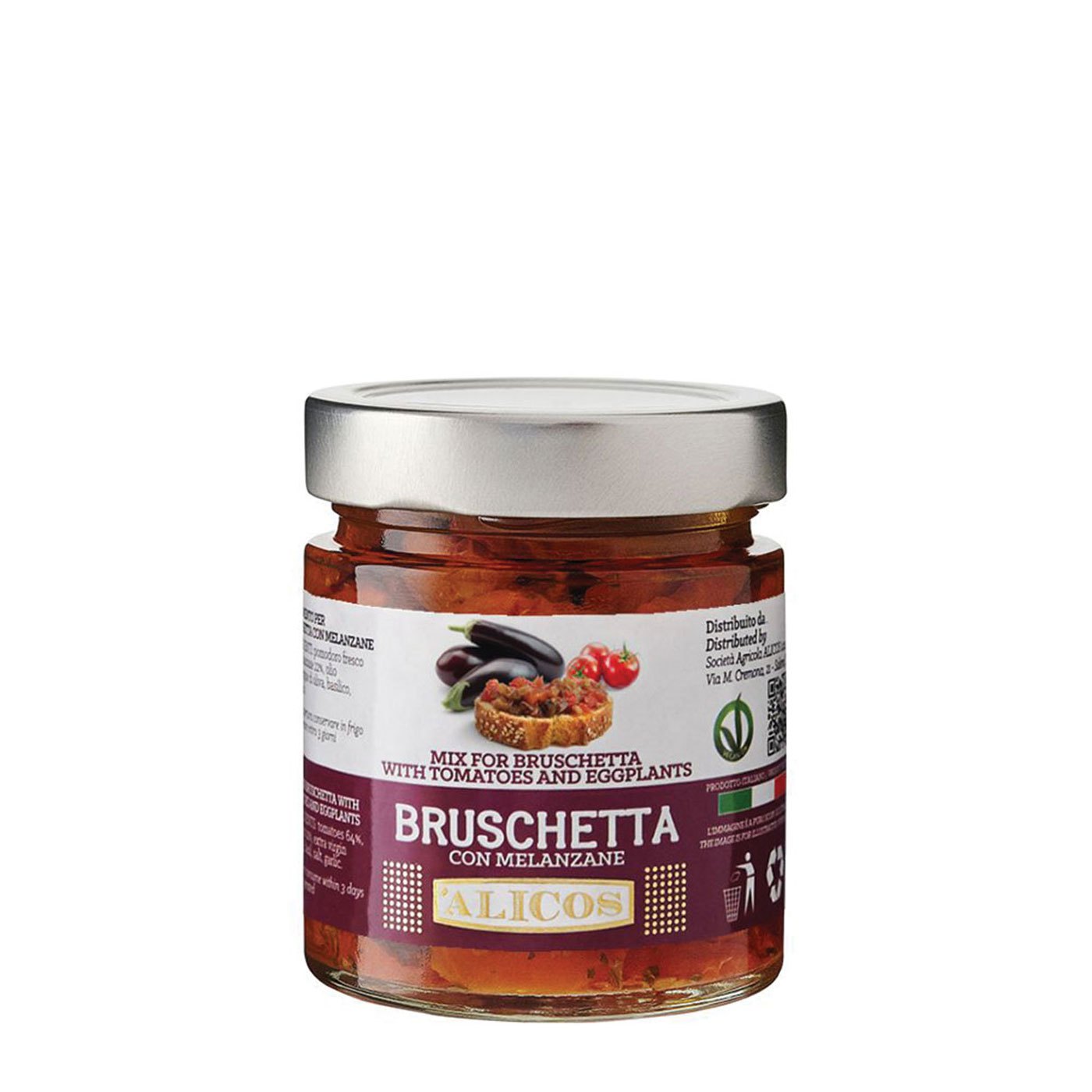 Molho de Bruschetta com Berinjela Alicos