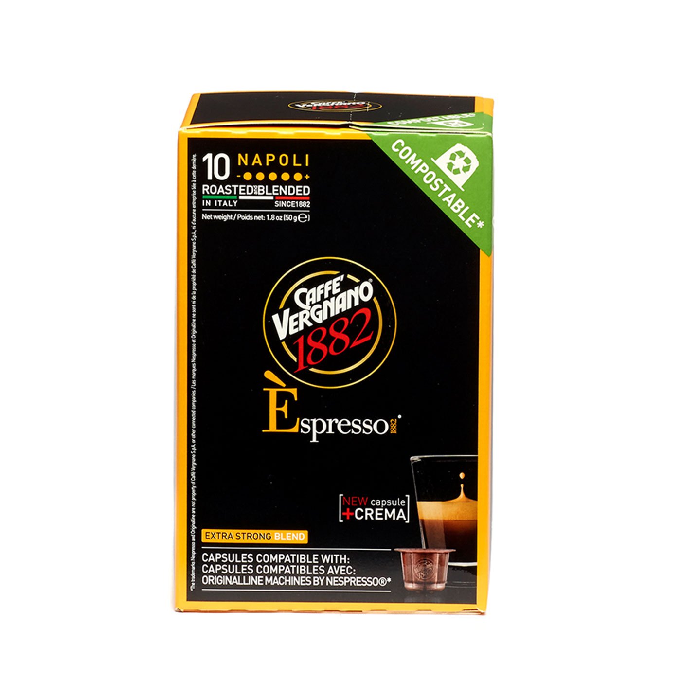 Cápsulas Espresso Napoli Caffè Vergnano