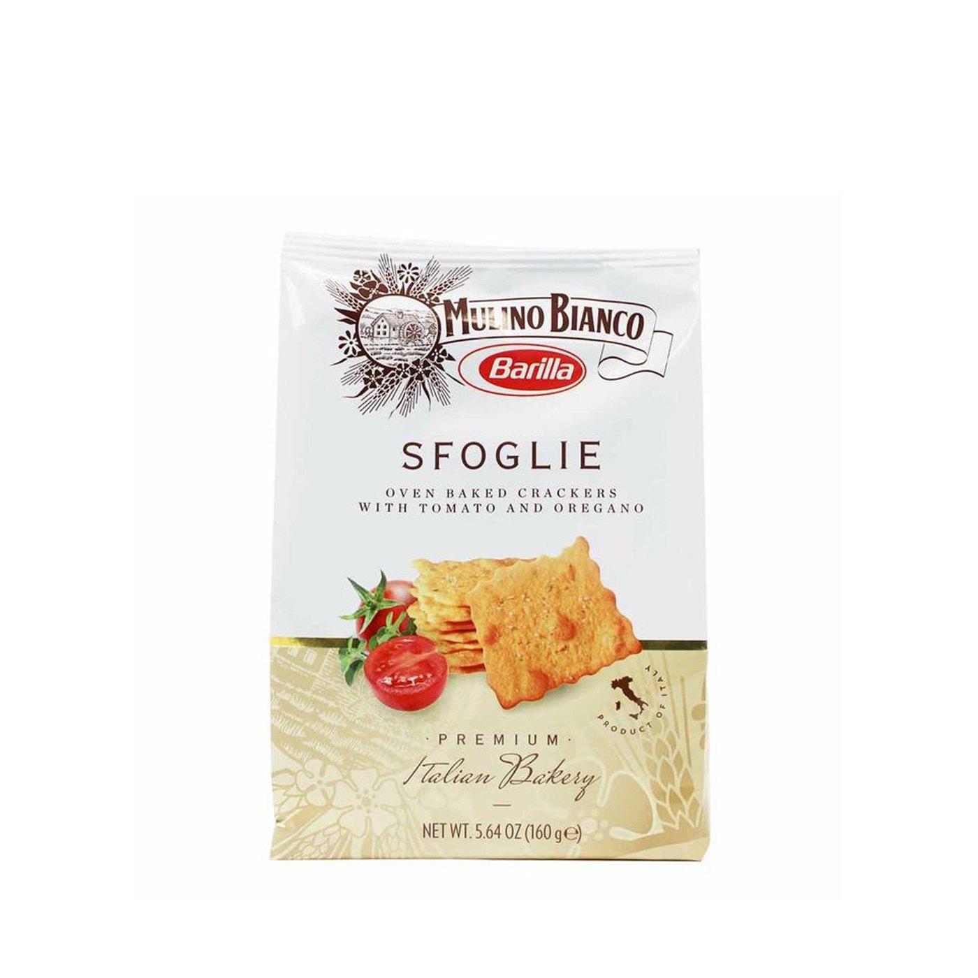 Biscoitos Sfoglia de Tomate Mulino Bianco 160 g