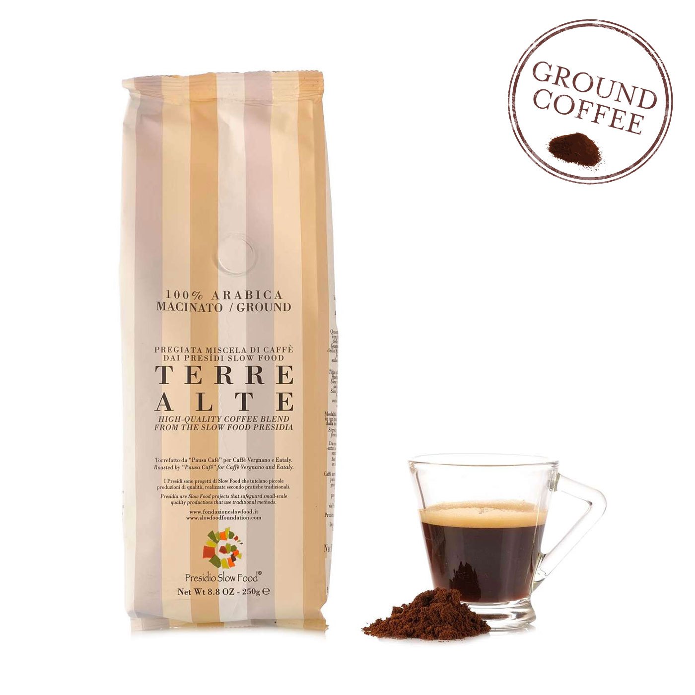 Café Espresso Moído Terre Alte Caffè Vergnano 250 g