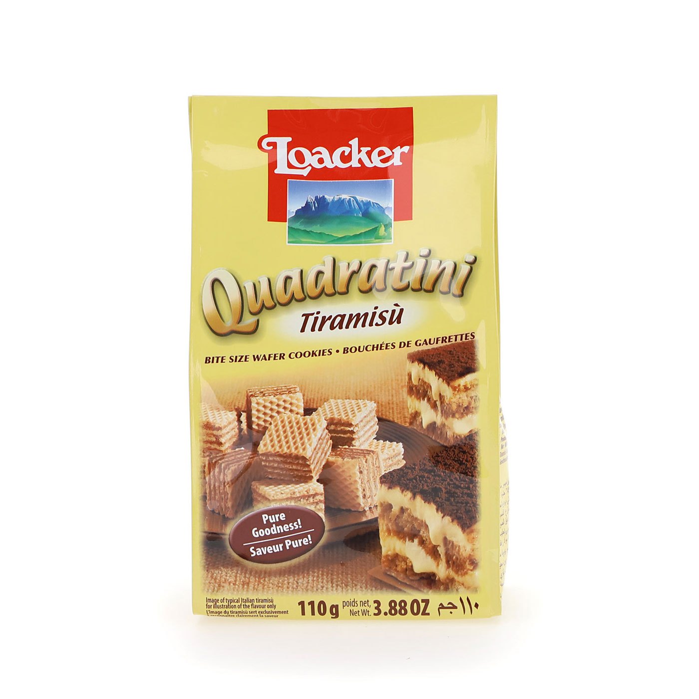 Biscoitos Quadratini Tiramisù Loacker