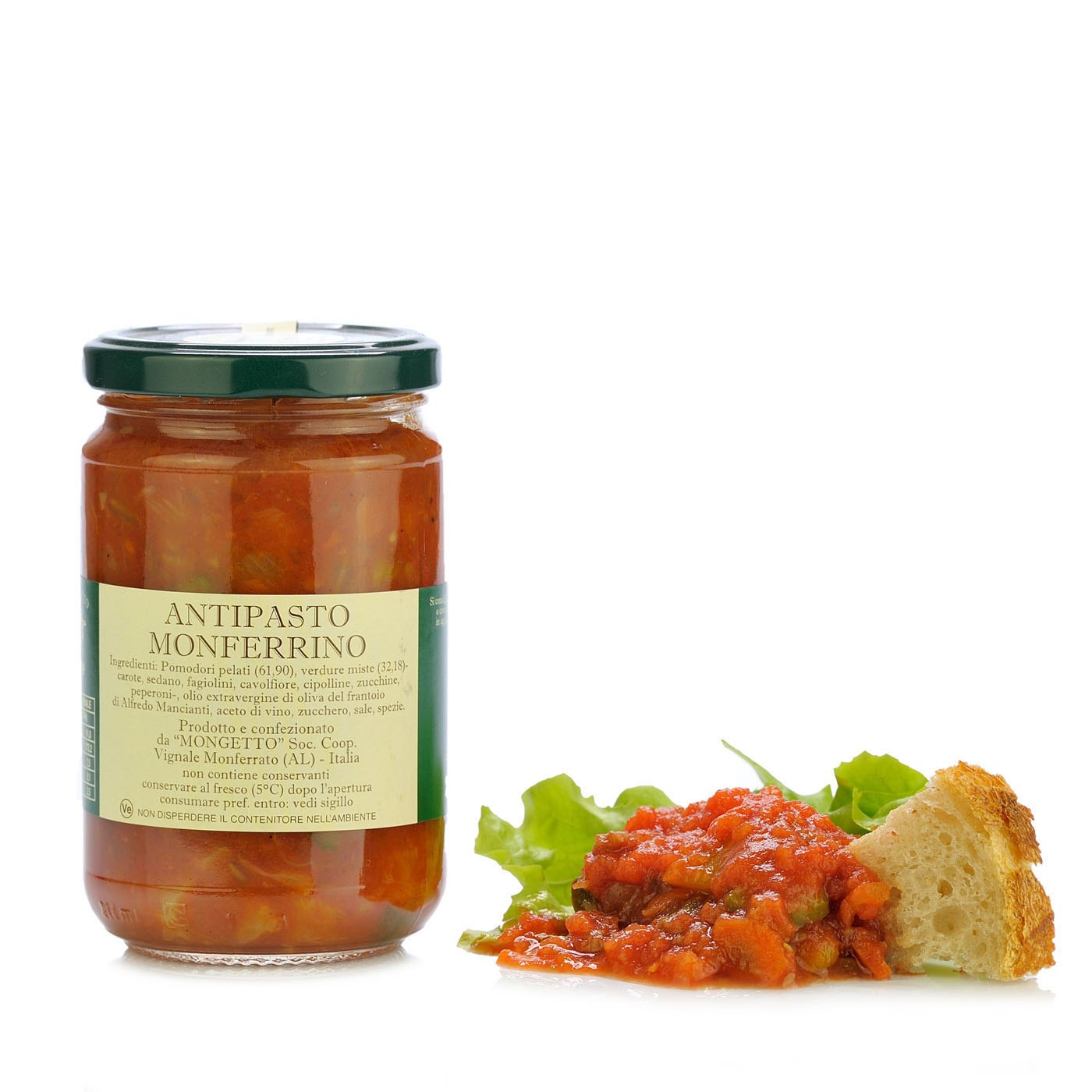 Antipasto Vegetariano de Tomate Il Mongetto 290 g