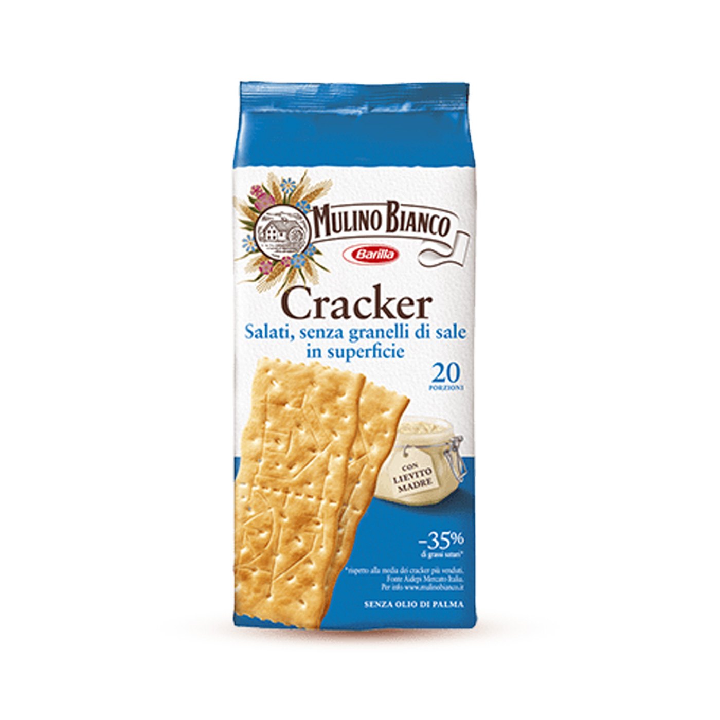 Biscoitos sem Sal Mulino Bianco 500 g