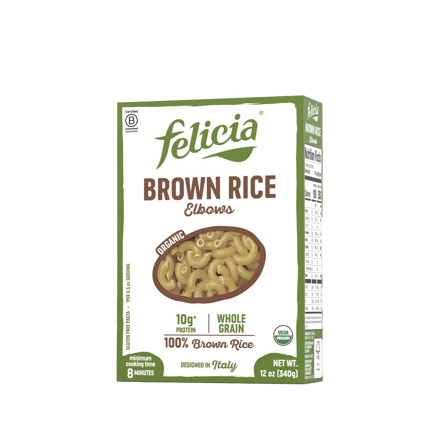 Cotovelos de Arroz Integral Felicia Sem Glúten Orgânico