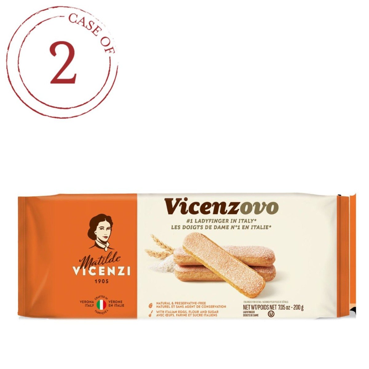 Biscoitos de Champagne Vicenzovo 2 Unidades