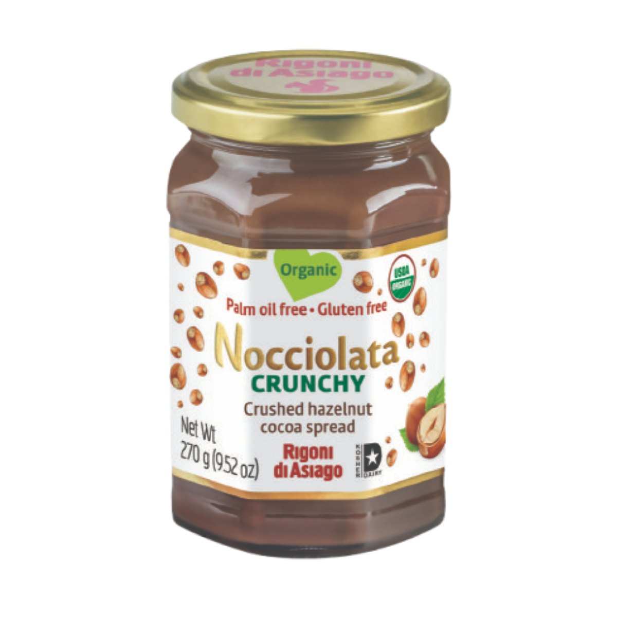 Pasta de Avelã Nocciolata Crocante Orgânica