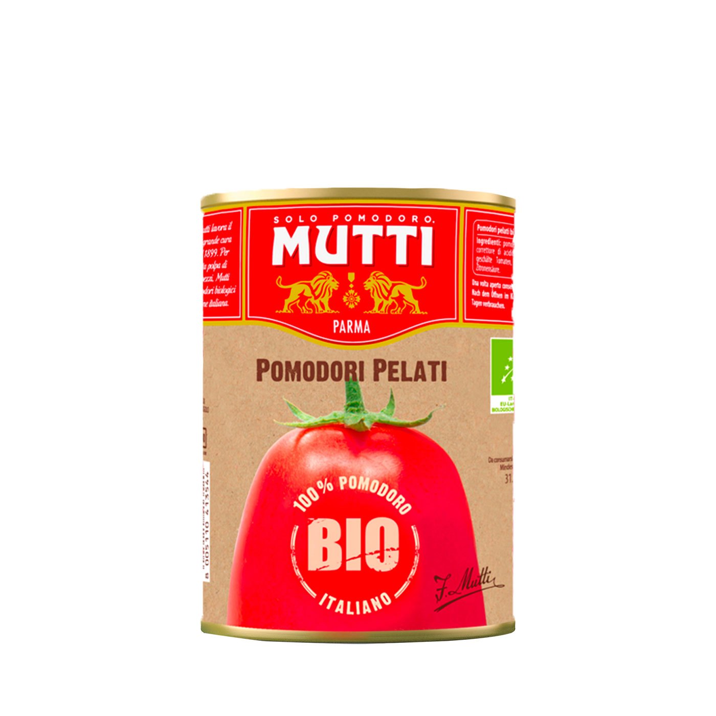 Tomates Orgânicos Pomodori Pelati Mutti 400 g