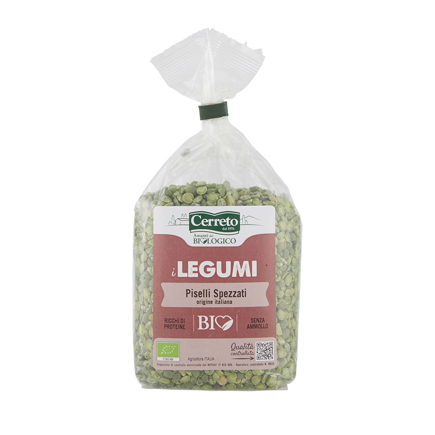 Ervilha Seca Orgânica Cerreto 500 g