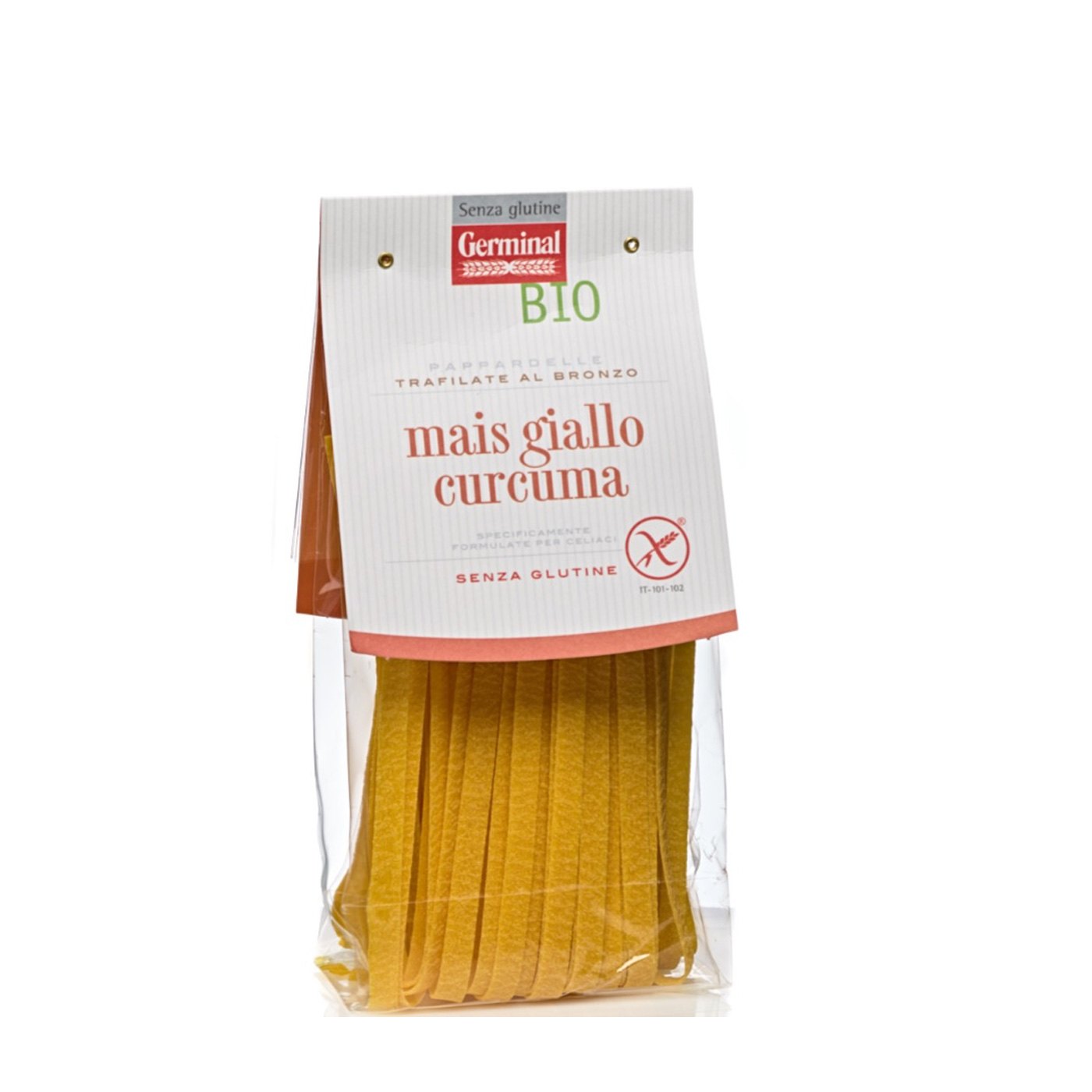 Massa Pappardelle Germinal Organic Milho Amarelo e Açafrão 250 g