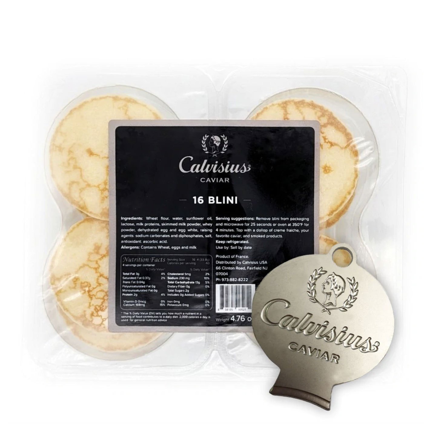 Kit Abridor de Caviar & Blinis Calvisius