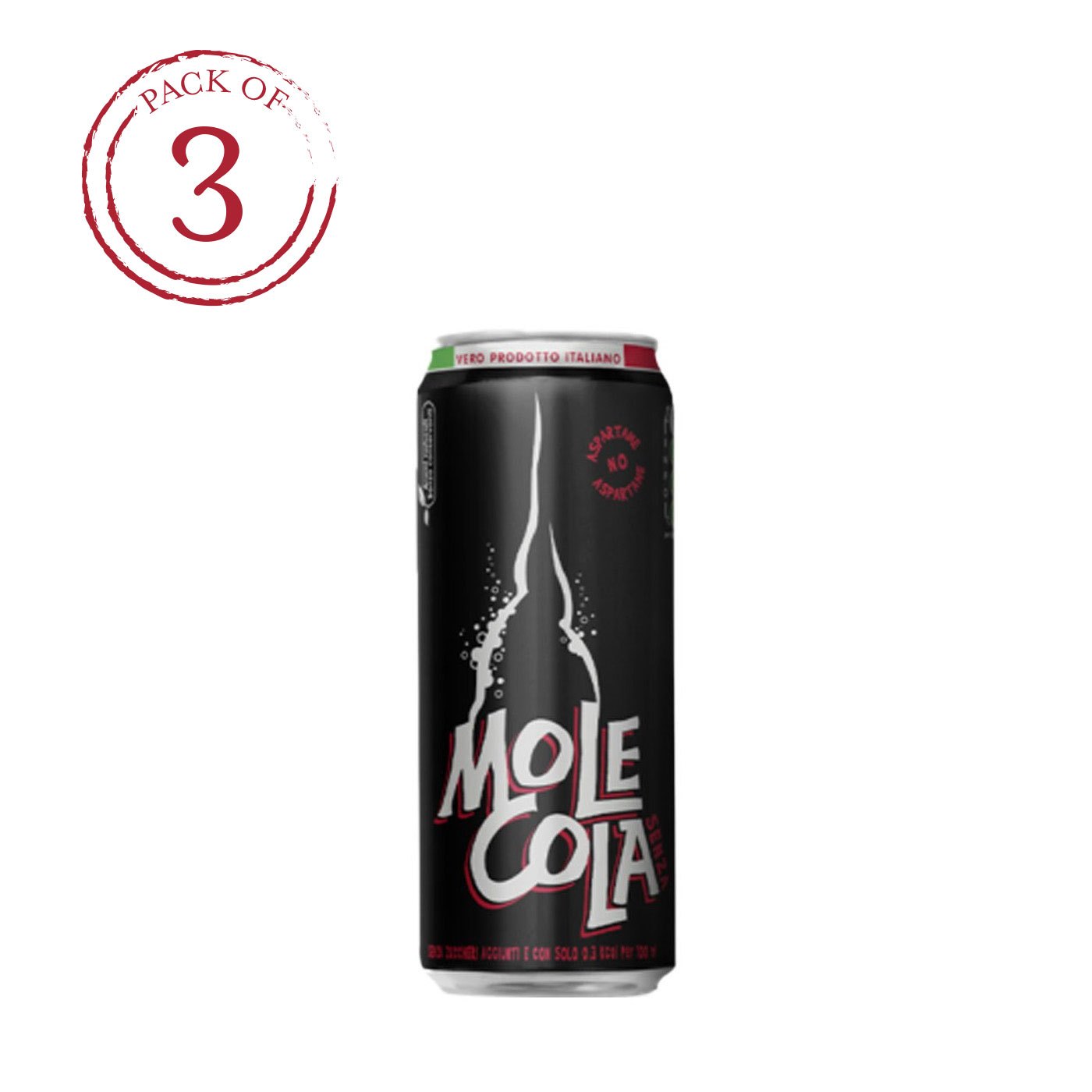 MoleCola Sem Açúcar Trinca 3 latas