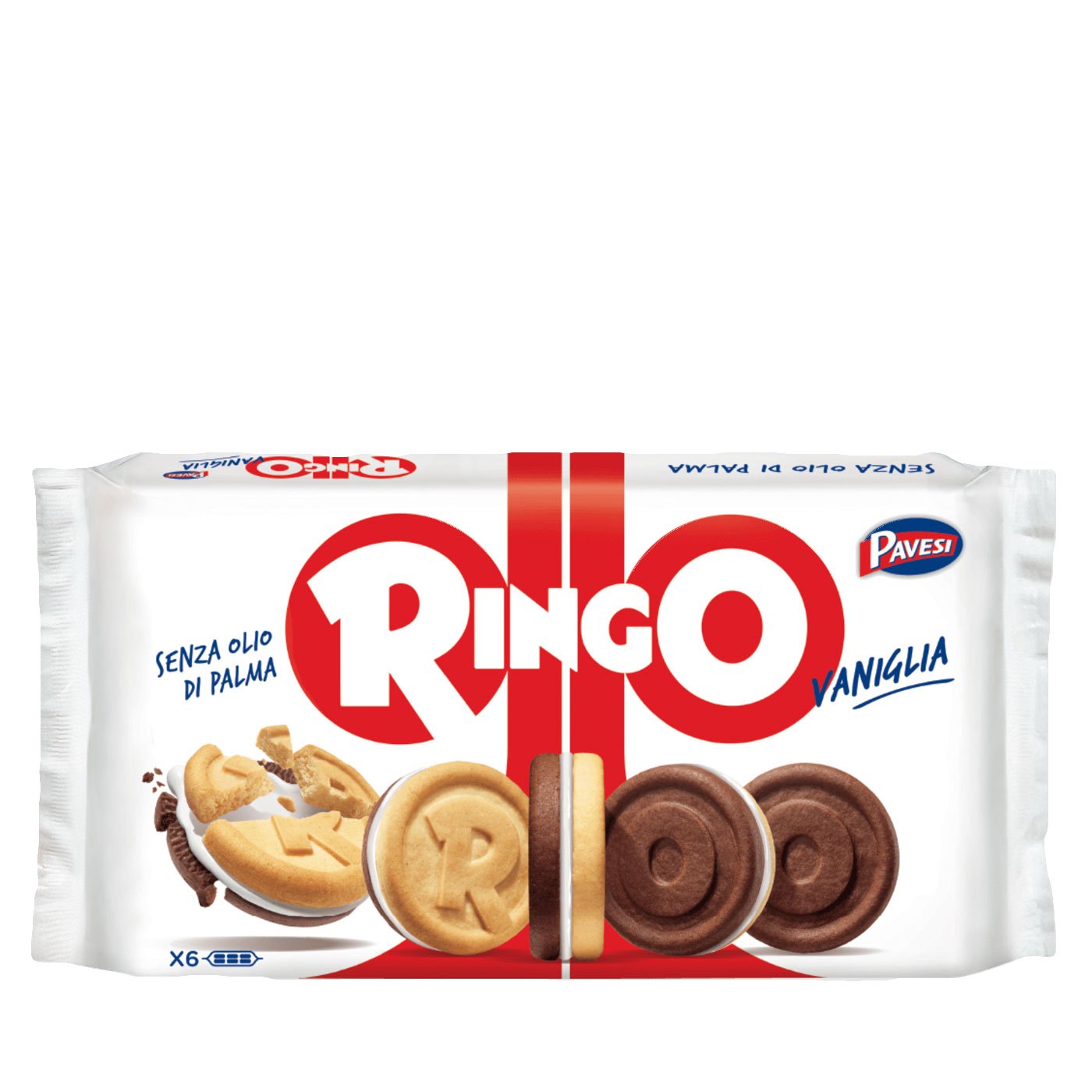 Biscoitos Ringo Baunilha Pavesi 330 g