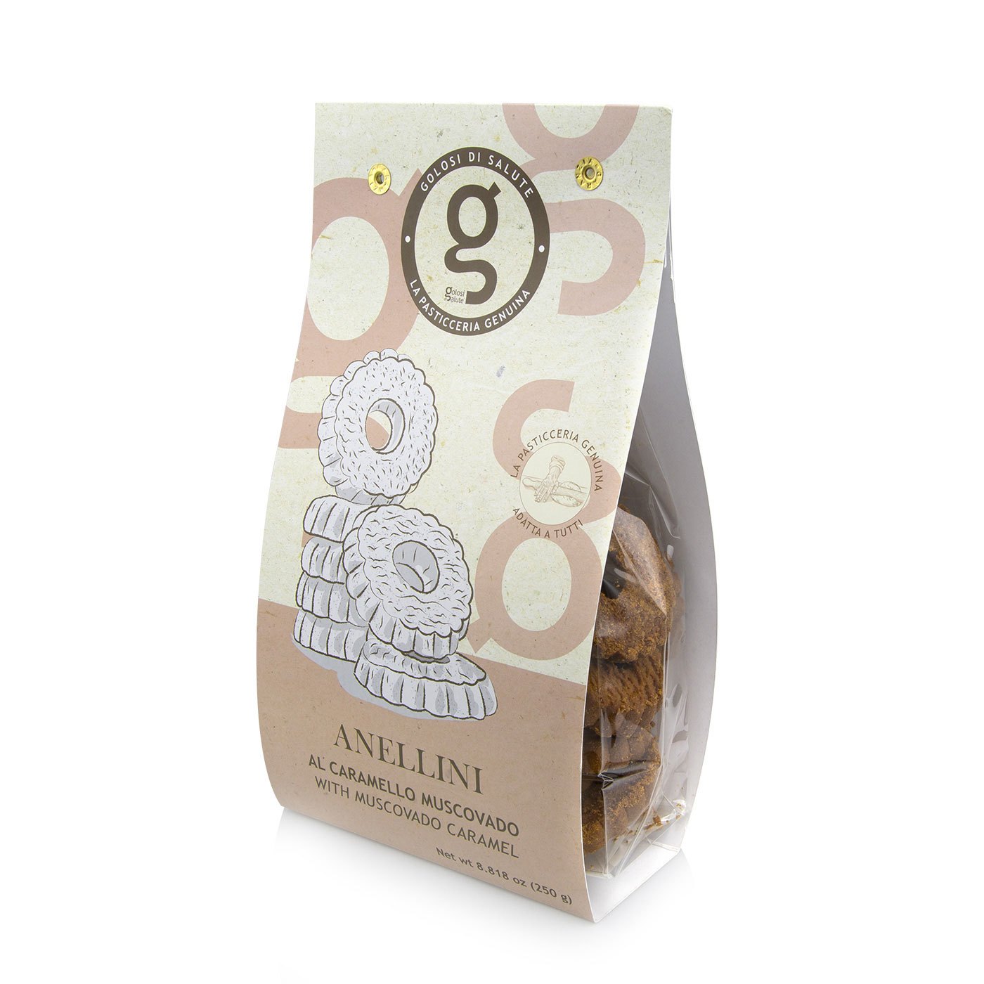 Biscotti Anellini de Arroz e Chocolate 255 g