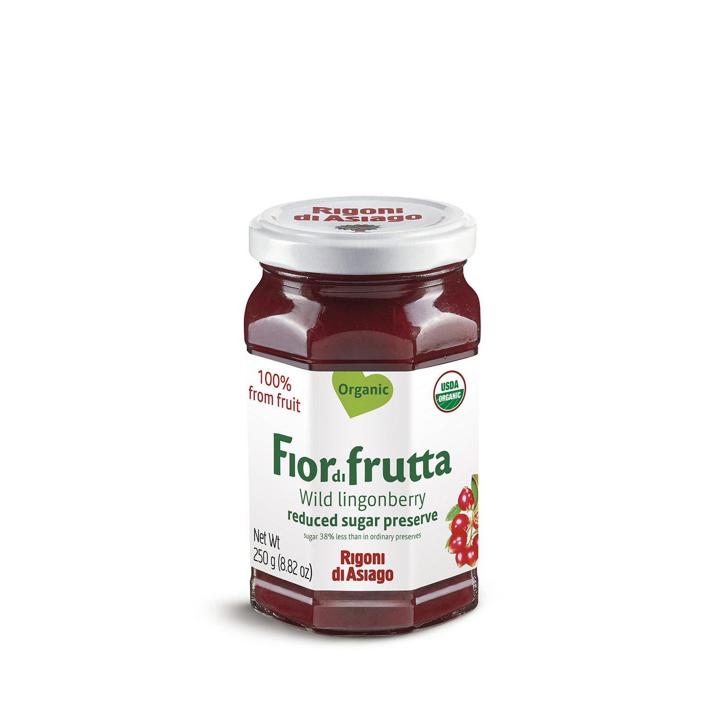 Geleia Silvestre Lingonberry Fioridifrutta Rigoni