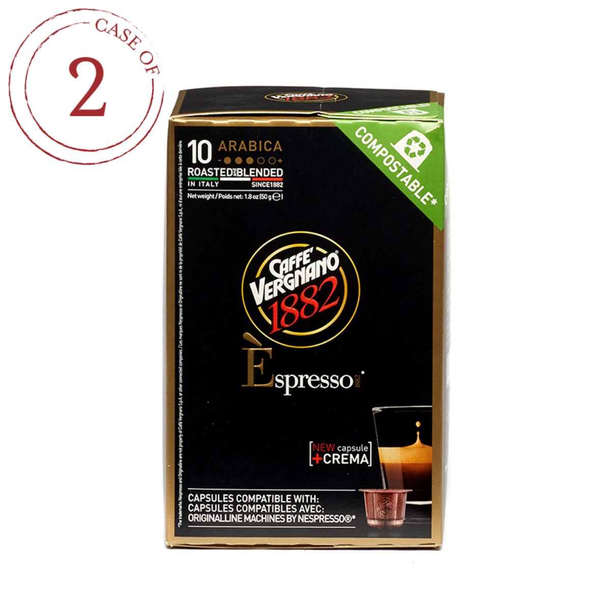 Cápsulas de Espresso Arábica Caffè Vergnano