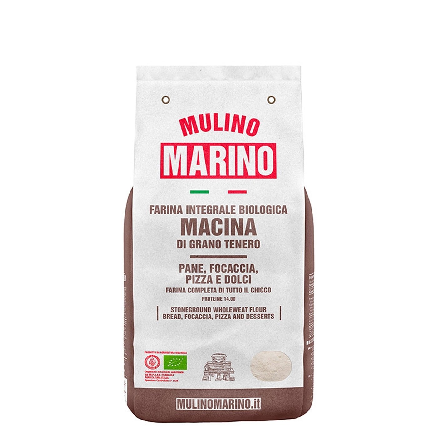 Farinha Integral Macina Molino Marino 1 kg