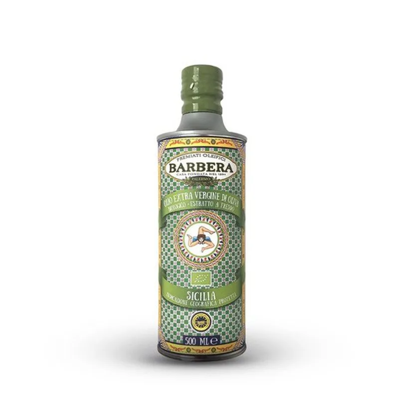 Lata de Azeite Extra Virgem Orgânico Sicília IGP Oleifici Barbera de 500 ml