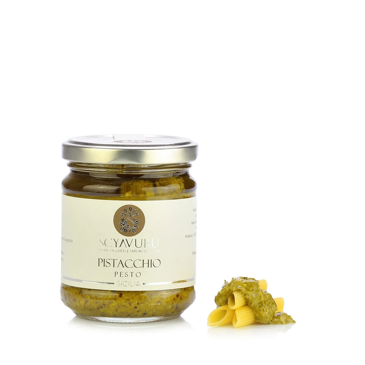 Pote de Molho Pesto de Pistácio Scyavuru 190 g