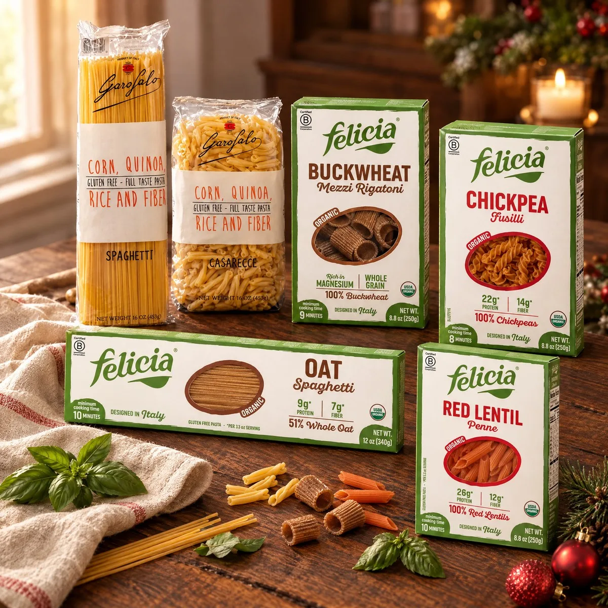 Kit 6 Massas Italianas Sem Glúten