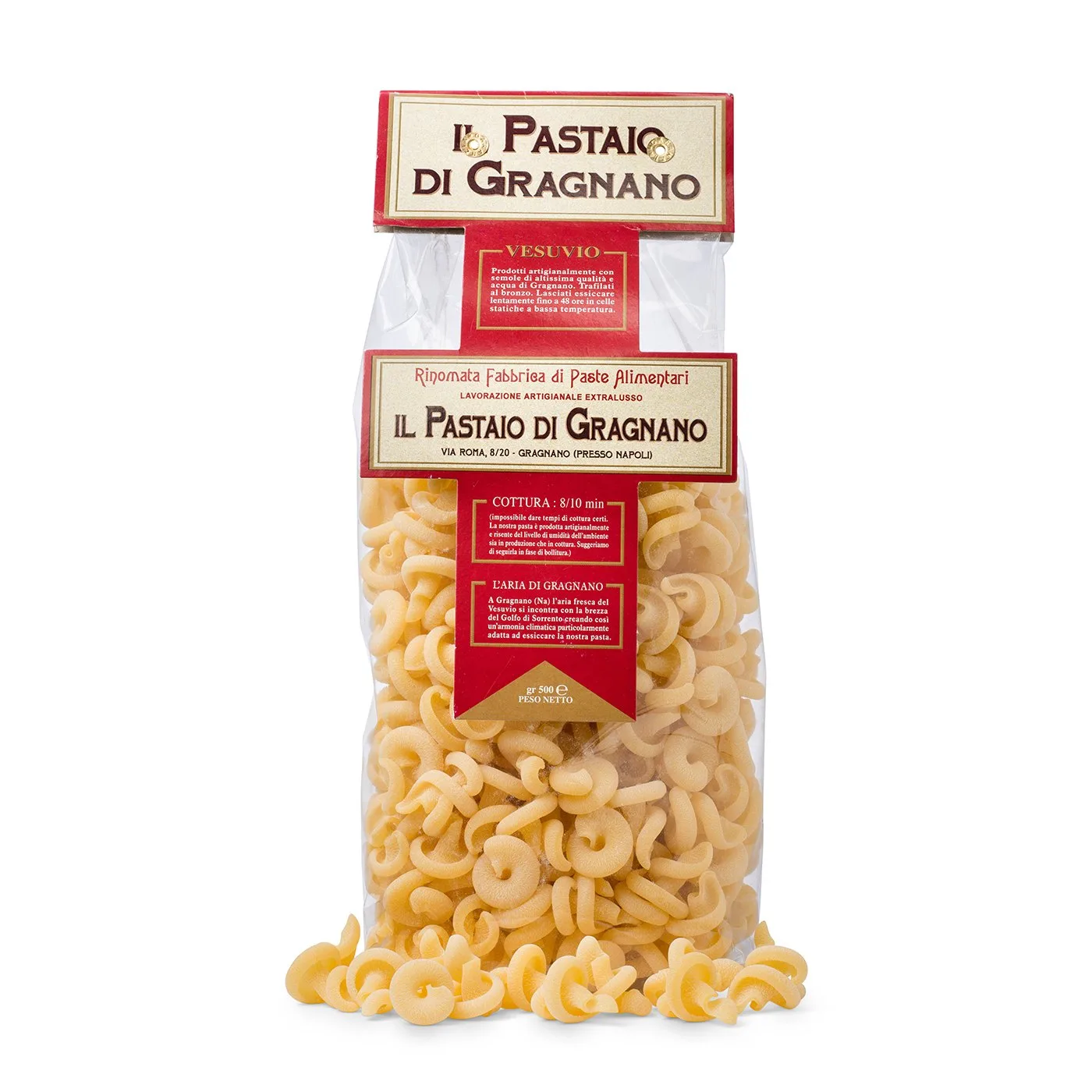 Pacote de Vesuvio Il Pastaio di Gragnano 500 g
